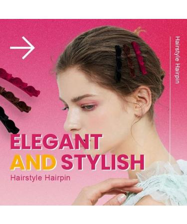Kolarmo Retro Double-Layered Braided Hair Clips - 3 Pack Hollow Hair Bands for Women & Girls | International Shipping - Buy Online on SooperMarket.com