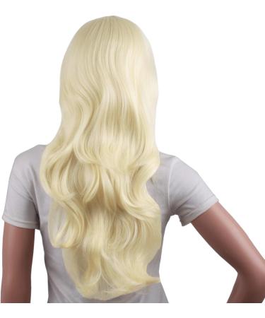 MapofBeauty Long Wavy Synthetic Hair Wig in Light Blonde for Women's Party - Full Wigs - Buy Online on SooperMarket.com