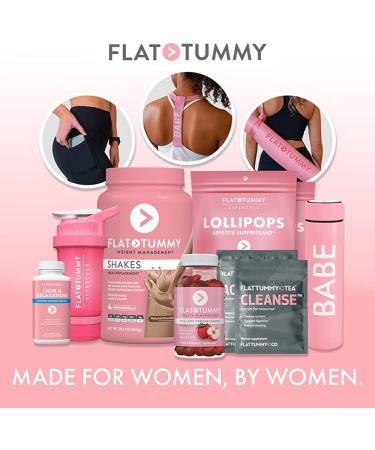 Flat Tummy Vanilla Meal Replacement Shake - 20 Servings, Plant Based Protein for Women - Vegan, Gluten Free, Dairy Free, Vitamins & Minerals, Keto-Friendly for Weight Management - Buy Online on SooperMarket.com