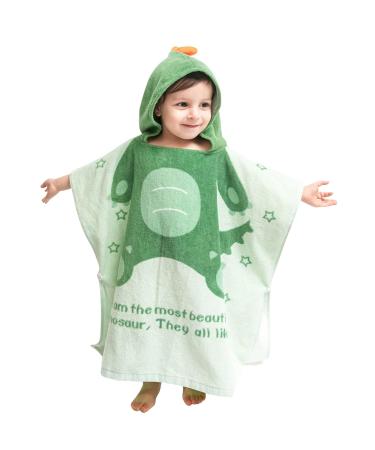 Supgomax Hooded Bathing Poncho for Kids | Cartoon Dinosaur Beach Towel & Baby Hooded Bath Towel | Absorbent and Fun for Swimming & Showers - Buy Online on SooperMarket.com