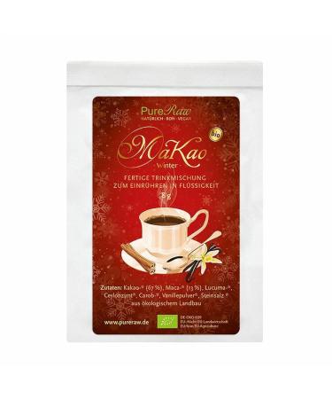 Makao winter cocoa cinnamon maca lucuma carob (organic raw vegan) drinking chocolate without sugar hot chocolate Christmas drink Christmas drink superfood hot chocolate cacao drink powder |Pureeraw 8g Makao Winter (cinnamon) Mini