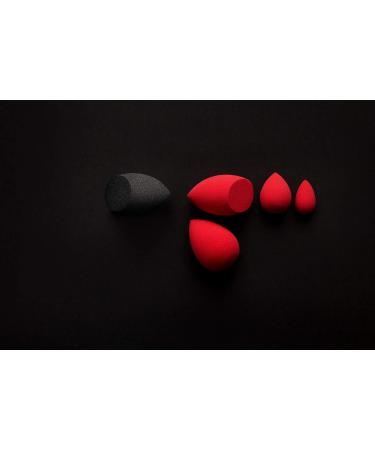T4B KASH KI Red Teardrop-Shaped 2-Piece Makeup Sponge Set - Latex-Free Standard & Mini for Perfect Concealer Application | International Shipping Available - Buy Online on SooperMarket.com