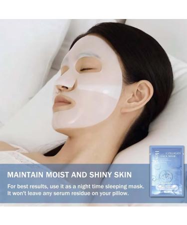INSKIN Collagen Face Mask Overnight Bodance Collagen Mask Collagen Mask Overnight Collagen Deep Hydrating Mask Face Masks Skincare Improve Moistur Elasticity and Wrinkle - Buy Online on SooperMarket.com