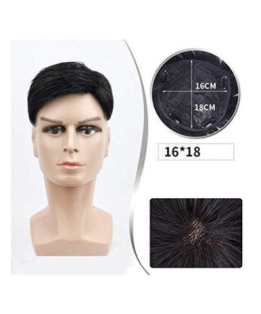Blue Wig Toupee for Men | Human Hair V-Looped Hairpieces - Ultra Thin Skin 16x18cm & 18x20cm - Buy Online on SooperMarket.com