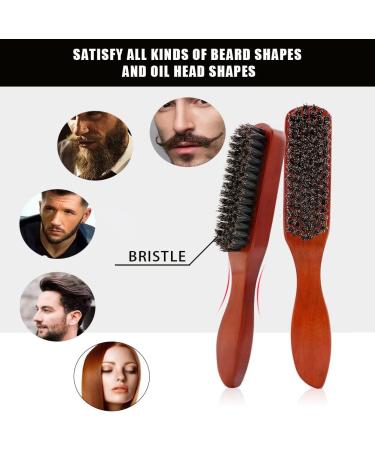 Boar Bristle Hair Brush for Men - Soft Beard Styling Tool for Growth and Texture - Buy Online on SooperMarket.com