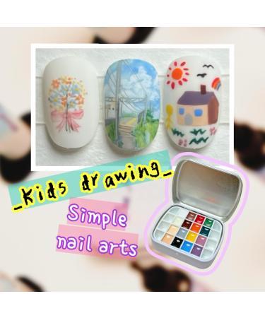 16-Color Narina Artist Palette with Mixing Pad & Mini Palettes - High Pigment Nail Art | 24 Grids Solid Colors International Shipping - Buy Online on SooperMarket.com
