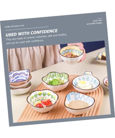 MAGICLULU 6pcs Ceramic Saucer Ceramics Sauces Sushi re-usable - Buy Online on SooperMarket.com