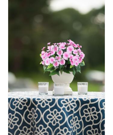FERIAL Artificial Impatiens Bouquet Faux Impatiens Bushes Pink for Patio Lawn Garden Wedding Photo Outdoors Pot Hanging Basket Porch Decoration Purplepink - Buy Online on SooperMarket.com