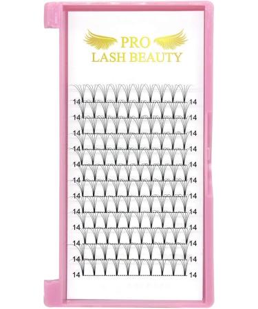5D-D-0.10-13mm Short Stem Pre Made Fan Eyelash Extensions - Russian Volume Lashes 0.07 0.10 - 13mm Length - Buy Online on SooperMarket.com