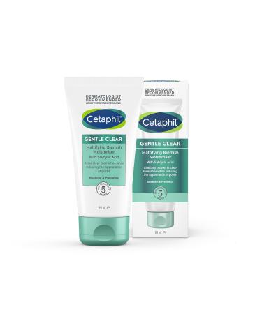 Cetaphil Gentle Clear Mattifying Blemish Face Moisturiser 89ml Face Cream Hydrates Skin and Clears breakouts with Salicylic Acid for Sensitive Skin Gentle Clear Moisturiser