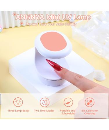 Mini LED UV Nail Dryer - Portable 16W USB Nail Lamp for Gel Nails - Pink Manicure Tool - Buy Online on SooperMarket.com