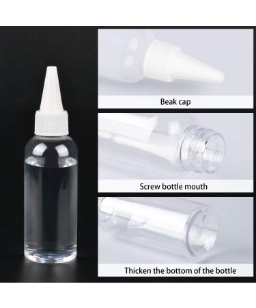 Buy TRENDBOX 2oz Clear Plastic Bottles for Hair Oils - BPA-Free Twist Top Cap 6 Pack with Labels | Ideal for Liquids - International Shipping Available - Buy Online on SooperMarket.com