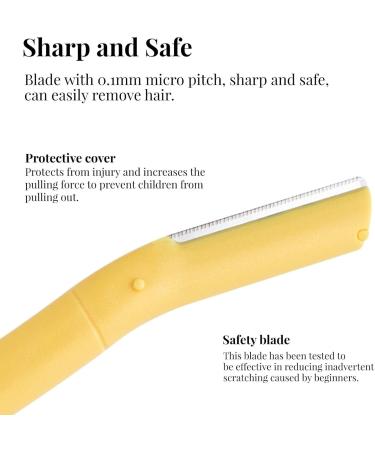 Teksome Facial Razor for Women - 8 Ergonomic Eyebrow Razors with Protective Cover | Eyebrow Formers & Dermaplaning Tool for Men & Women - International Shipping Available - Buy Online on SooperMarket.com