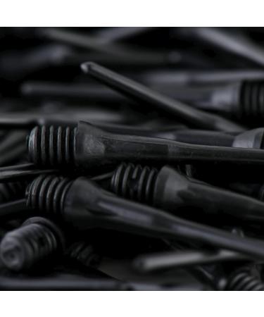 Tian Ma 2BA Thread Plastic Tip Dart Points - Black 200 Pack | Soft Dart Tips Replacement & Accessories - Buy Online on SooperMarket.com