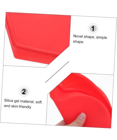 PRETYZOOM Mold Heart Shaped Biscuit Heart Cupcake Pan Silicone Cookie Mini Cupcake Heart Cake Pan Baking Supply Tube Baking Tins Cake Tin Red Wedding Large Baking Dish Silica Gel - Buy Online on SooperMarket.com