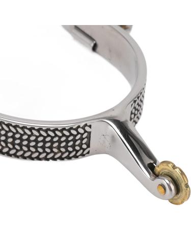 Stainless Steel Roller Spurs - Equestrian Gear Accessories for Horse Training | 5.1 x 3.5 x 0.8in | For Men and Women - Buy Online on SooperMarket.com