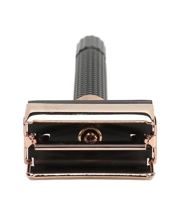 Double Edge Metal Safety Razor Handle - Reusable Grip Manual Shaver for Men & Women - Durable & Stylish Black - Buy Online on SooperMarket.com