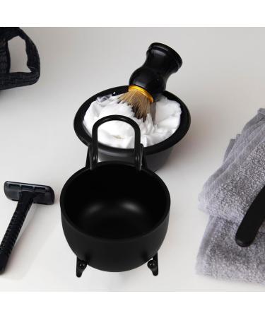 Stainless Steel Shaving Stand Set - Razor Holder Brush & Soap Bowl for Elegant Bathroom Supplies | International Shipping Available - Buy Online on SooperMarket.com