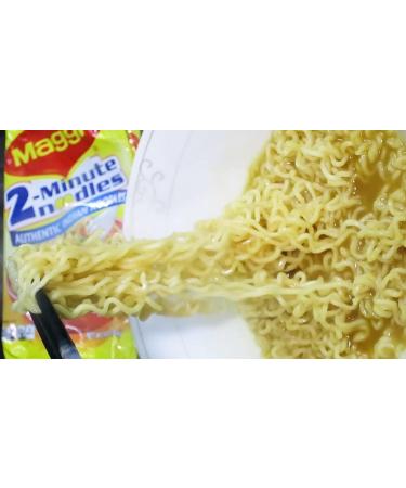 Maggi 2-Minute Masala Spicy Noodles | Instant Noodles | Suitable For Vegetarians | Delicious Masala Flavour | (Pack of 40) - Buy Online on SooperMarket.com