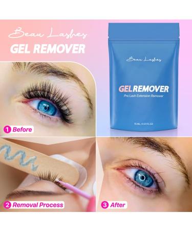 Eyelash Extension Remover Gel | Effective & Fast Adhesive Remover for Semi-Permanent Lashes | Safe Solution for Individual False Eyelashes - Buy Online on SooperMarket.com
