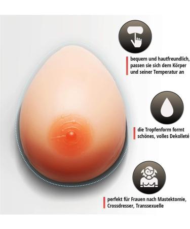 ALKANI Silicone Breast Inserts - Clear Breast Pads & Enhancer for Mastectomy Weddings & Bikinis | Brown Size KK - Buy Online on SooperMarket.com