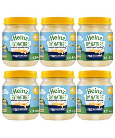 6 x 120g Egg Custard Rice Baby 4m+ Food Snack Meal Natural Gluten Free Dessert
