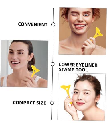Gogogmee 2 Pcs Eyelash Stamp Tools Lower Eyeliner Stamp Tool Lower Lash Stamp Tool for Makeup Auxiliary Face 12.00X6.00X0.50CM - Buy Online on SooperMarket.com