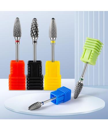 POPETPOP 2pcs Nail Polisher Nail Art Drill Bit Safety Bits for Nail Drill Nail Polish Heads Power Tools Nails Portable Manicure Polish Tools Multifunction Nail Machine Tungsten Steel Alloy 7x1.3.cmx2pcs As Shown 2x2pcs - Buy Online on SooperMarket.com