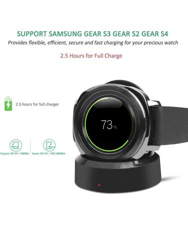 Samsung Gear S3 Watch Charger  Gear S4 Gear S3 Gear S2 Wireless Qi Charging Cradle Dock for Samsung Gear S3 Classic/Frontier Smartwatch - Buy Online on SooperMarket.com