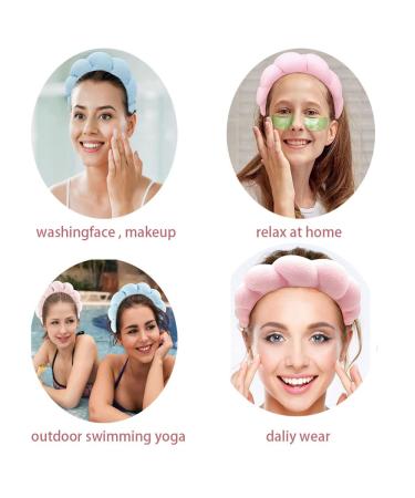 Velvet Spa Headband for Women | Puffy Headband for Skincare, Makeup & Face Mask | Soft and Comfortable - Black - Buy Online on SooperMarket.com