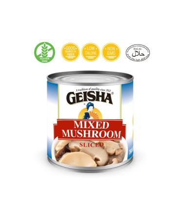 GEISHA Mixed Mushroom Sliced 4oz (Pack of 12) | Halal Certified, NON-GMO, Gluten Free | High Fiber, Low Calorie - Buy Online on SooperMarket.com