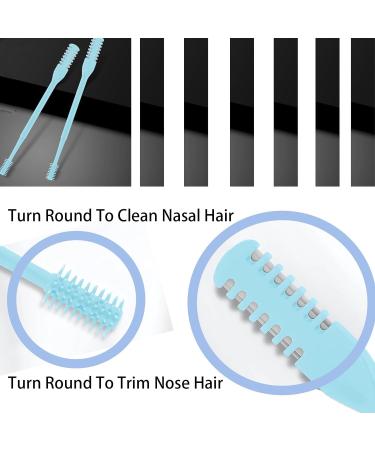 5Pcs Double Sided Nose Hair Knife Nose Hair Trimmer Nasal Hair Cutter 360 Degree Rotating Washable Portable Nasal Hair Cutter Nostril Hair Trimmer Nose and Ear Trimmer for for Men and Women - Buy Online on SooperMarket.com