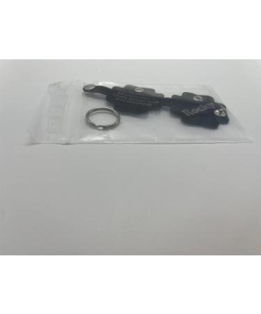 Copter Farm Dog Brand Collar Bag | Engraved Art & Real Leather | Custom Dog ID Tag | Black Flower Design - Buy Online on SooperMarket.com