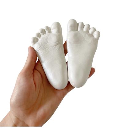 Sweet Memories Baby Hands and Feet Casting kit for Babies 0-9 Months, Makes 2-8 Casts - DIY Hand and Footprint Keepsake, Infant Imprints, New mom Baby Shower Christmas Gift pearl white