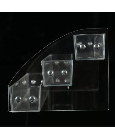 Nail Polish Display Stand - 6 Types Acrylic Rack Organizer Holder | Three Layers | Ideal for Makeup Storage - Buy Online on SooperMarket.com