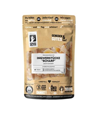 Bremer Gew rzhandel ginger pieces hot with fructose sweet and spicy in taste delicious snack 200g 200 g