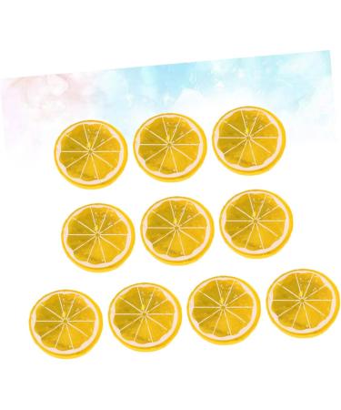 ABOOFAN 50pcs Simulation Lemon Slices Candy Resin Charms Toys Orange Slices Props Plastic Fake Inflatable - Buy Online on SooperMarket.com