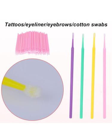 Zetiling 400pcs Bendable Micro Applicator Brushes - Sanitary Makeup Wands for Precision Application - Buy Online on SooperMarket.com