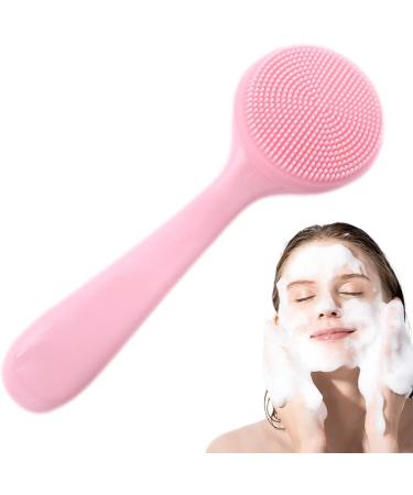 Bexdug Face Scrubber - Soft Silicone Facial Cleansing Brush - Manual Facial Cleansing Brush Skin Friendly Waterproof Face Cleaning Scrubber Pink - Buy Online on SooperMarket.com