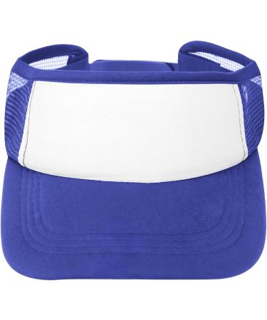 Customized Visor Hat | Personalized Men Women Adjustable Baseball Cap | Blue Summer Sun Hat - Buy Online on SooperMarket.com