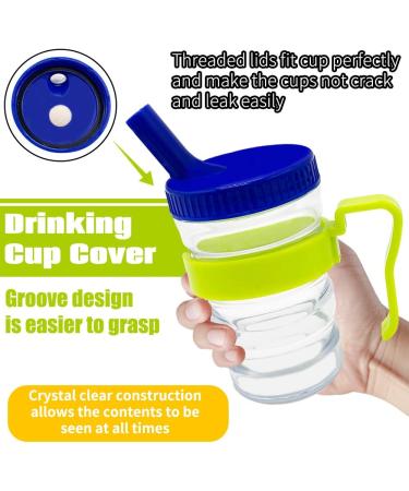 Kirimon Flow Control Spill Proof Cup with Two Style Lids - Spill-Resistant  Leak-Proof Break-Proof Feeding Cup for Elderly Disabled and Adults - Buy Online on SooperMarket.com