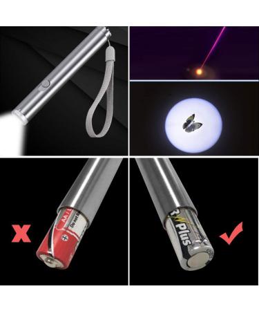 Faburo Cat Toys for Indoor Cats Cat Chaser Toys 2 in 1 Function Great for Pet Exercise Used as LED Flashlight(4PCS) - Buy Online on SooperMarket.com