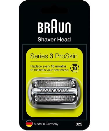 BRAUN 32S Series 3 Shaver Foil and Cutter Head Replacement Cassette by Braun