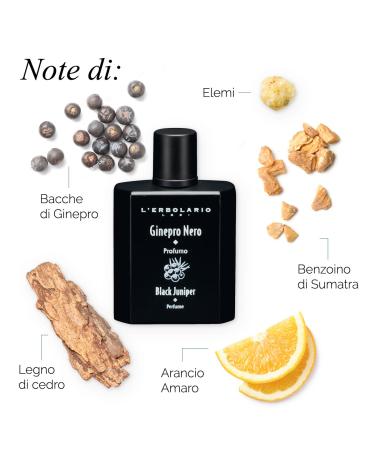 L'Erbolario Black Juniper - Energizing Fragrance With Woody Notes - Can Be Worn Every Day With Pride - Dermatologically Tested - Citrus And Woody Scent - For All Skin Types - 1.6 Oz EDP Spray Aromatic. 1.6 Ounce (Pack of 1) - Buy Online on SooperMarket.com