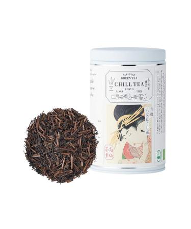 Japanese Hojicha Tea by CHILL TEA Tokyo- 100% Japanese Roasted Green Tea Leave - Smoky Nutty Aroma - Low Caffeine - (80g Loose Leaf)