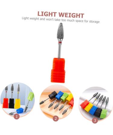 PLAFOPE Nail Polisher Drill Bits for Nail Professional Drill Bits Nail Grinding Drill Bit Nail Art Supplies Nail Drill Bit Metal Nail Bits Nail Grinding Heads Nail Drill Tips Polishing Bit 7x1.3cm As Shown 1 - Buy Online on SooperMarket.com