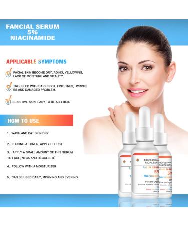 Niacinamide Serum for Face | Anti-Aging with 5% Niacinamide & Hyaluronic Acid | Moisturizing Brightening Reduces Dark Spots & Fine Lines - 1oz - Buy Online on SooperMarket.com