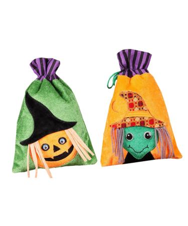 Anneome Present Bag 2pcs Candy Children Present Pouch Bag Lovely Halloween Candy Pouch