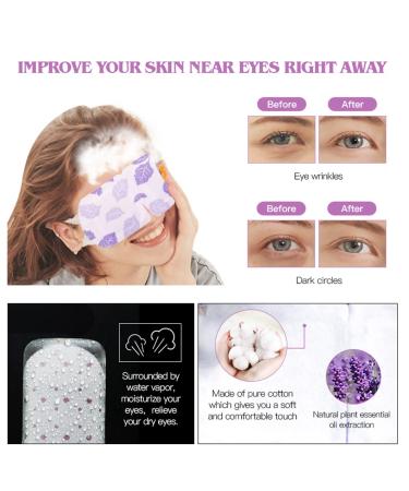 ColdPA 10 Pack Self-Heating Steam Eye Mask for Dry Eyes & Dark Circles - Long Lasting Spa Treatment | Gentle Steam for Better Sleep - Buy Online on SooperMarket.com