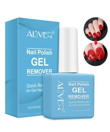 shifakou Gel Nail Polish Remover -Professional Nail Remover Gel Polish Remover For UV/Natural Gel Acrylic Nails-Quickly Removes Soak-Off Gel Polish-NO-IRRITATING
